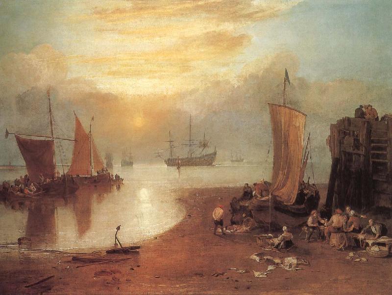 J.M.W. Turner Sun Rising through Vapour oil painting image
